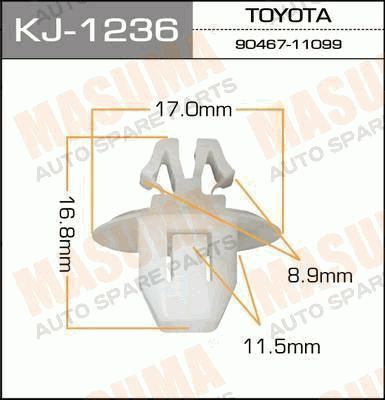 08913-6365A Скоба крепежная "Nissan" 089136365A
